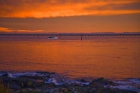 Bluff;Southland;Going_Fishing;pier;long_pier;fishing_boat;orange_sky;dawn_sky