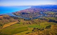 Aerial;Wairoa;Hawkes_Bay;bush;native_forrest;golden_sands;bluffs;River;cliffs;sa