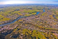 Aerial;Ngaruawahia;Waikato_River;suburburban;bridge;green_fields;River;bridge;Ma