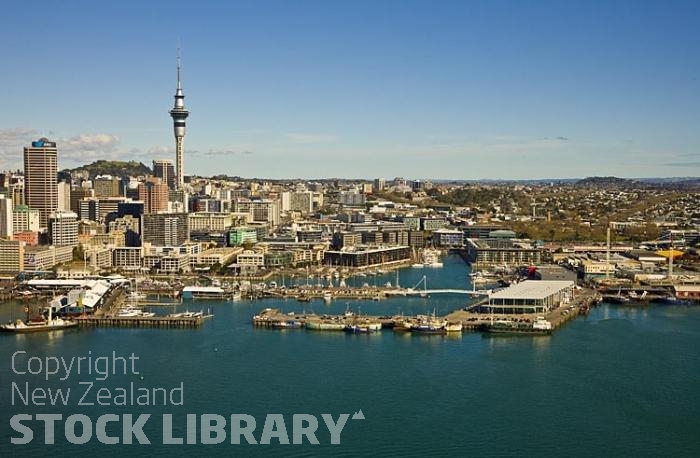 Auckland City Aerial;Auckland Central;Auckland Harbour;Container Depot;Containers;container terminal;Hilton Hotel;yacht marina;Auckland Skyilne;Party Central;Wynyard Quarter;Heliport;Rugby World Cup;Rugby World Cup Heahquarters