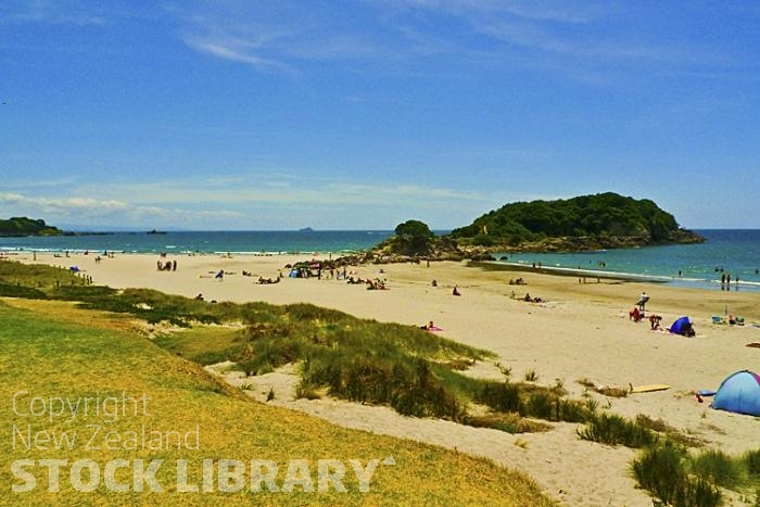 Mount Maunganui;Ocean Beach;Bay of plenty;blue seablue skysandy beaches;sea;sea fishing;harbour;bachs;holiday homes;sand dunes;high rise buildings;cruise ships;tourists;holiday makers