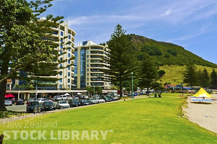 Mount Maunganui;Bay of plenty;blue seablue skysandy beaches;sea;sea fishing;harbour;bachs;holiday homes;sand dunes;high rise buildings;cruise ships;tourists;holiday makers;ocean beach