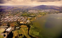 Aerial;Rotorua;Bay_of_Plenty;Waikato;Lake_Rotorua;Waikato_river;jet_boating;tour