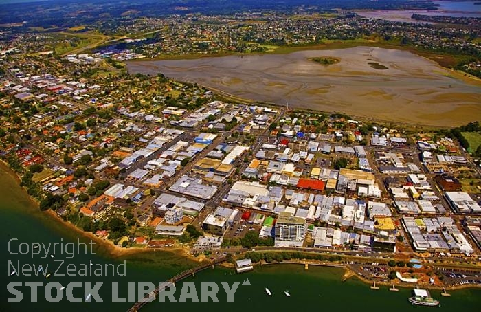 Aerial;Tauranga;Bay of plenty;blue sea;blue sky;sandy beaches;sea;sea fishing;harbour;tourists;holiday makers;swimming;Fishing;ferry;dinghies;al fresco eating;al fresco eating;out door eating;bridge;church;cruise ships;harbours;high rise;high rise buildings;restaurants;ferries;Down Town