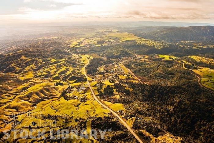 Aerial;Raurimu;Tongariro National Park;Timber;timber industry;river;Trout Fishing;Tongariro National Park;Sking;ski town;Mount Ruapehu;main rail route;Rail town;Raurimu Spiral;Sking;ski chalet;ski town