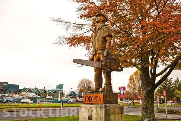 Tokoroa;South Waikato;agricultural;agricultural centre;Timber;timber industry;Rolly Munro Sculptures;South Waikato District Council Building;Pureora Forest;Maori carving;clock tower;Down Town;sculptures;murals;civic sculptures