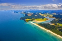 Aerial;Coromandel_Coastline;Coromandel;sandy_beaches;bachs;holiday_homes;blue_sk