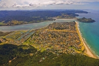 Aerial;Pauanui;Coromandel;sandy_beaches;bachs;holiday_homes;blue_sky;blue_sea;bu