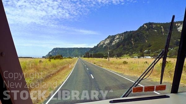 Hicks Bay;Te Araroa;bluffs;cliffs;rocky shorelines;sea fishing;bush;mountains;bush;native forrest