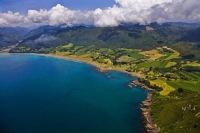 aerial;Omaio;Omaio_Bay;blue_sea;blue_sky;sandy_beaches;sea;sea_fishing;harbour;b