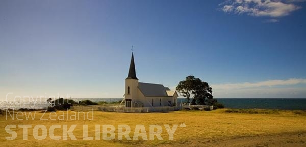 Raukokore;Anglican Church;church;bluffs;cliffs;rocky shorelines;sea fishing;Marai;Maori carving;Maori warrior;bush;mountainsgolden light