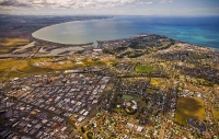 Aerial;Napier;Hawkes_Bay;suburburban;Gardens;Art_Deco;port;containers;logs;sculp