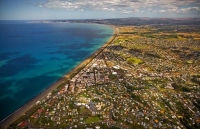 Aerial;Napier;Hawkes_Bay;suburburban;Gardens;Art_Deco;port;containers;logs;sculp