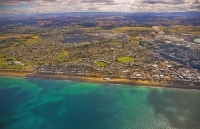 Aerial;Napier;Hawkes_Bay;suburburban;Gardens;Art_Deco;port;containers;logs;sculp