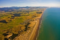 Aerial;Waikawa_Beach;Kapiti_Coast;sandy_beaches;golden_sand;horticulture;agricul