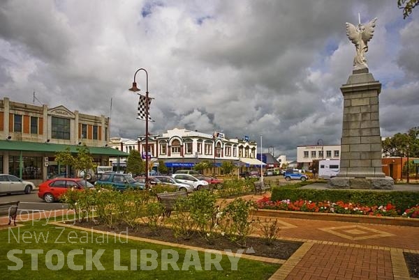 Feilding;Manawatu;agriculture;agricultural centre;agriculture;clock tower;church;museum;War Memorial;Train Station;murals;District Council landscaping;District Council;landscaping