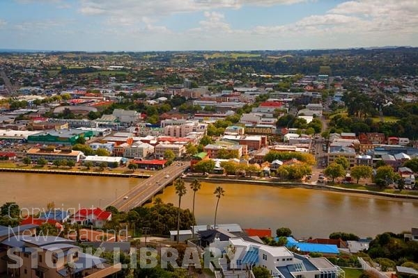 Whanganui;Regional Centre;Whanganui River Mouth;Kowhai Park;Aromoana Lookout;Ward Observatory;agricultural centre;agriculture;Fishing;Castlecliff Beach;angling;tramping tracks;green fields;airport;New Zealand photography;The City Centre From the Memorial Tower;City Centre;War Memorial Tower;Whanganui River;bridge;Down Town