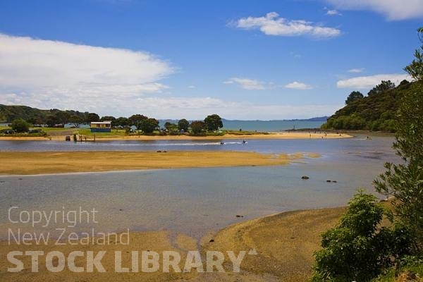 Coopers Beach;Northland;sand dunes;sandy beaches;bachs;holiday homes;bush;native forrest;golden sands;blue sky;blue sea;Taipa Boat club;estury;river estury