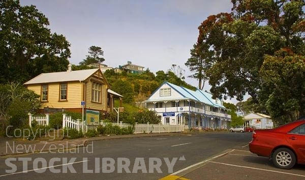 Mangonui;Northland;bachs;holiday homes;bush;native forrest;blue sky;Pohutakawa trees;Information Centre;art gallery