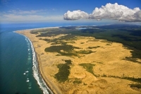 Aerial;Kaipara_Harbour;Rodney;green_fields;paddocks;Tasman_Sea;blue_sky;blue_sea