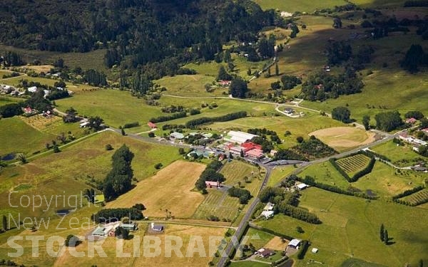 Aerial;Matakohe;Rodney;Kaipara Harbour;Kaipara;Kauri Museum;Museum. Kauri;Gum;Kauri Gum;Amber;paddocks;green fields