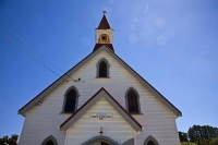 Puhoi;Rodney;church;pub;library;blue_sky;Church_of_Saints_Peter_And_Paul;Saints_