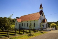 Puhoi;Rodney;church;pub;library;blue_sky