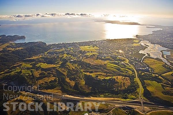 Aerial;Rodney;East Coast;Rodneysandy beaches;rocky shorelines;River;Rivers;bush;native forrest;motorway;golden sands;landscape;multi lane highway;sand dunes;Orewa;Coast;Orewa