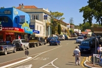 Warkworth;Rodney;church;pub;library;blue_sky;Queen_Street;banks