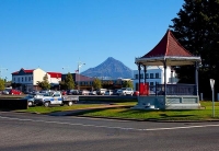 Inglewood;Taranaki;Mount_Taranaki;Bandstand;blue_sky