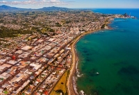 Aerial;New_Plymouth;Taranaki;Mount_Taranaki;Clear_water;Down_Town