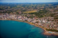 Aerial;New_Plymouth;Taranaki;sea_front;Clear_water;Down_Town