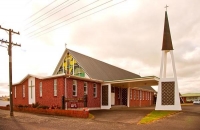 Opunake;Taranaki;churches;school;cafes;murals;sculptures;post_office;shops;Catho