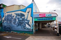 Opunake;Taranaki;churches;school;cafes;murals;sculptures;post_office;shops;Mural