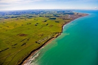 Aerial;Waverley_Beach;South_Taranaki_Coast;sandy_beaches;golden_sand;cliffs;bluf