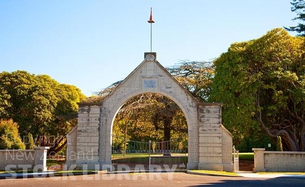 Stratford;Taranaki;Memorial Arch Mount Taranaki;Mount Egmont;dairy;dairy farming;milk production;agriculture;native forest;tramping tracks;New Zealand photography