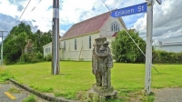 Norsewood;Tararua;sculptures;church;neo_classical_buildings;green_fields;paddock