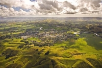 Aerial;Pahiatua;Tararua;cafes;sculptures;post_office;shops;church;green_fields;p