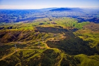 Aerial;Woodville;Tararua;green_fields;green_paddocks;Wind_farm;wind_farms;Wind_g