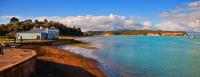 Kawhia;Waikato;coastal;bachs;holiday_homes;bush;native_forrest;blue_sky;blue_sea