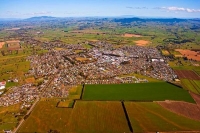 Aerial;Matamata;Waikato;suburburban;bridge;green_fields;New_Zealand;agricultural