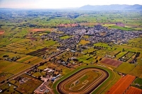 Aerial;Matamata;Waikato;suburburban;bridge;green_fields;New_Zealand;agricultural