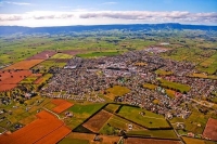 Aerial;Matamata;Waikato;suburburban;bridge;green_fields;New_Zealand;agricultural