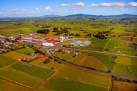 Aerial;Matamata;Waikato;suburburban;bridge;green_fields;New_Zealand;agricultural