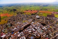 Aerial;Matamata;Waikato;suburburban;bridge;green_fields;New_Zealand;agricultural