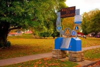 Matamata_Welcome_Sign;Matamata;Waikato;suburburban;bridge;New_Zealand;agricultur