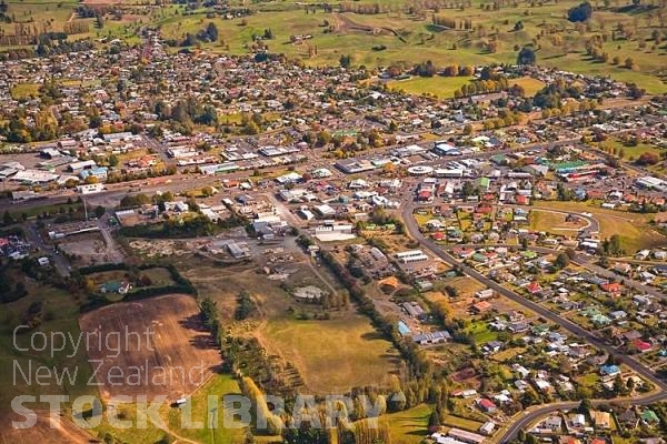 Aerial;Putaruru;Waikato;agricultural;agricultural centre