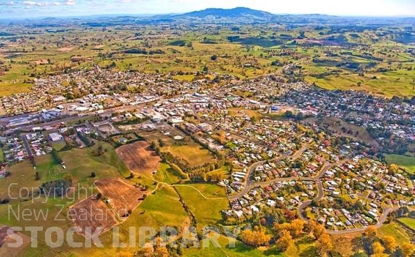 Aerial;Putaruru;Waikato;agricultural;agricultural centre