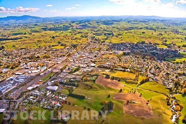 Aerial;Putaruru;Waikato;agricultural;agricultural centre