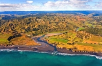 Aerial;West_Coast_Waikato;Waikato;coastal;bachs;holiday_homes;bush;native_forres